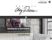 Tablet Screenshot of meubleschezpierre.com